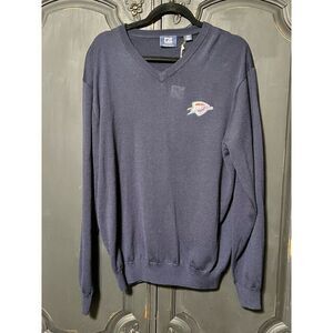 NWT Cutter & Buck Long Sleeve Oklahoma City Thunder Wool Sweater Size M